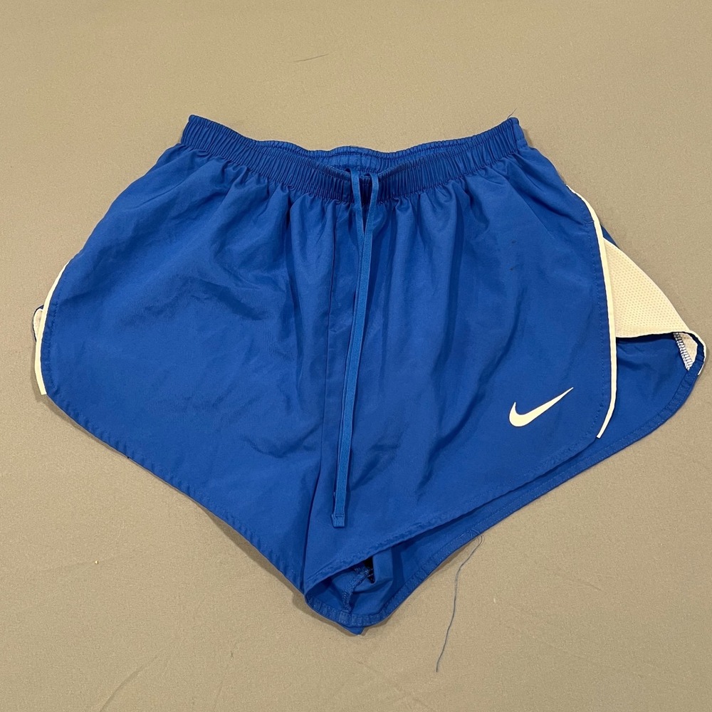 Nike Dri-FIT Womens Small Blue Running Shorts Athletic Mesh Workout Track Gym